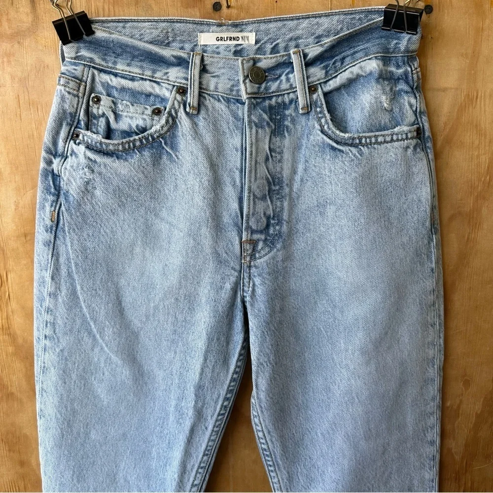 Grlfrnd Karolina High Rise Skinny Rigid Denim Light Acid Wash Jean